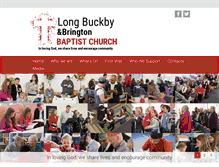 Tablet Screenshot of longbuckbybaptist.org.uk